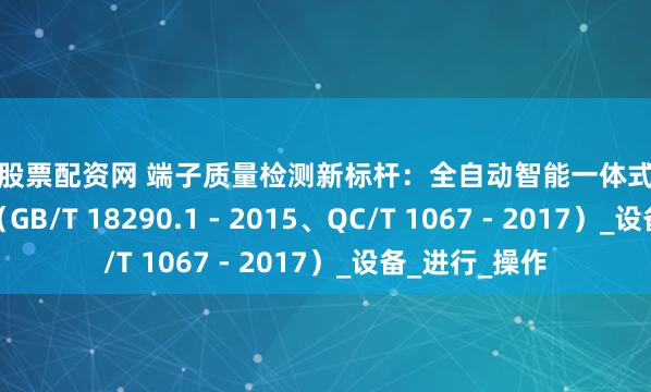 南京股票配资网 端子质量检测新标杆：全自动智能一体式端子剖面分析仪（GB/T 18290.1 - 2015、QC/T 1067 - 2017）_设备_进行_操作